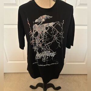 Black Graphic Short Sleeve Tee